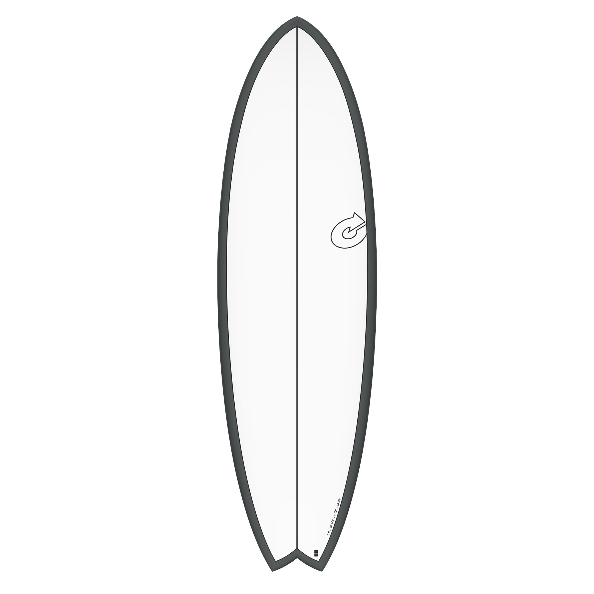 Surfboard TORQ Epoxy TET CS 5.11 Fish Carbon Gray