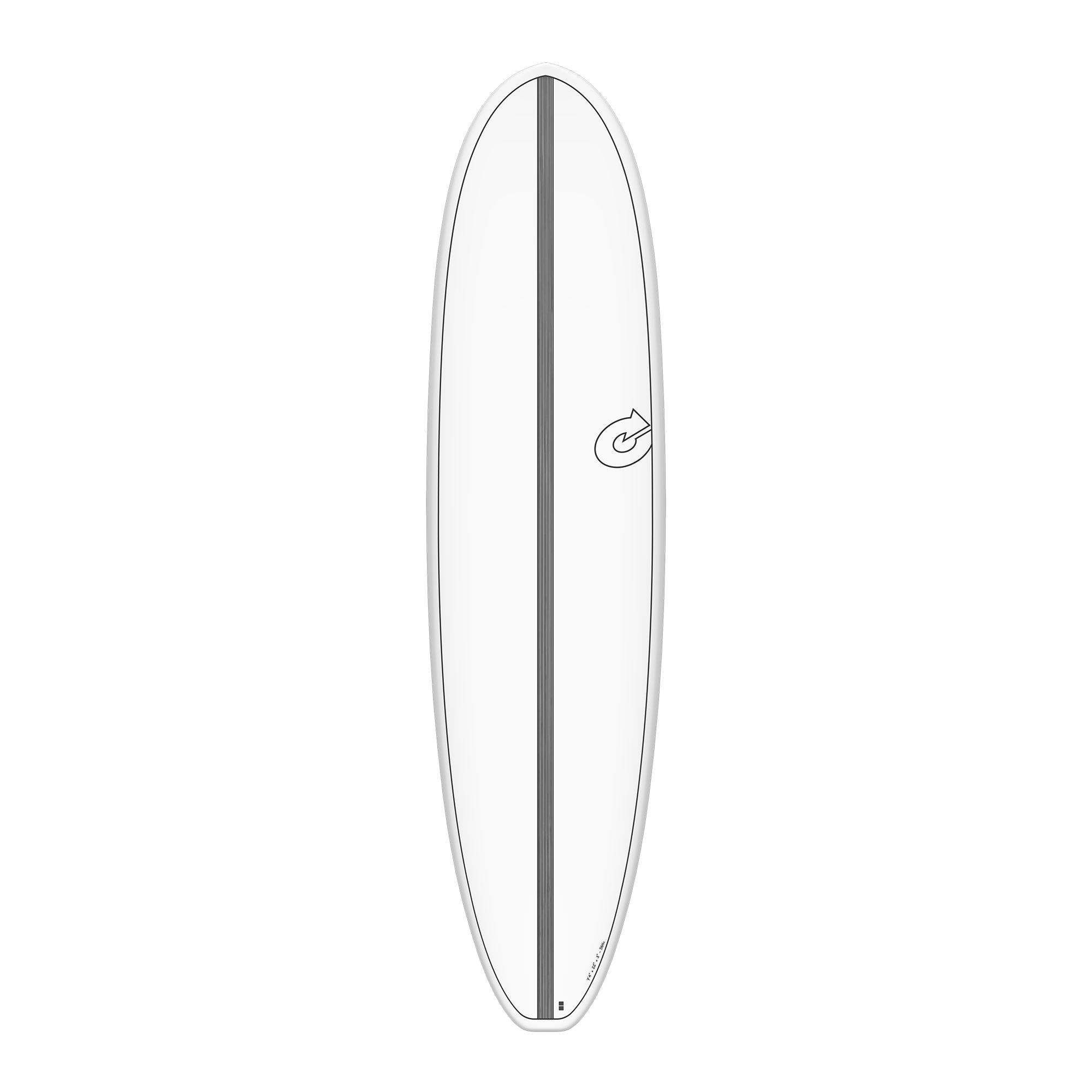 Surfboard TORQ Epoxy TET 7.4 VP Funboard Carbon
