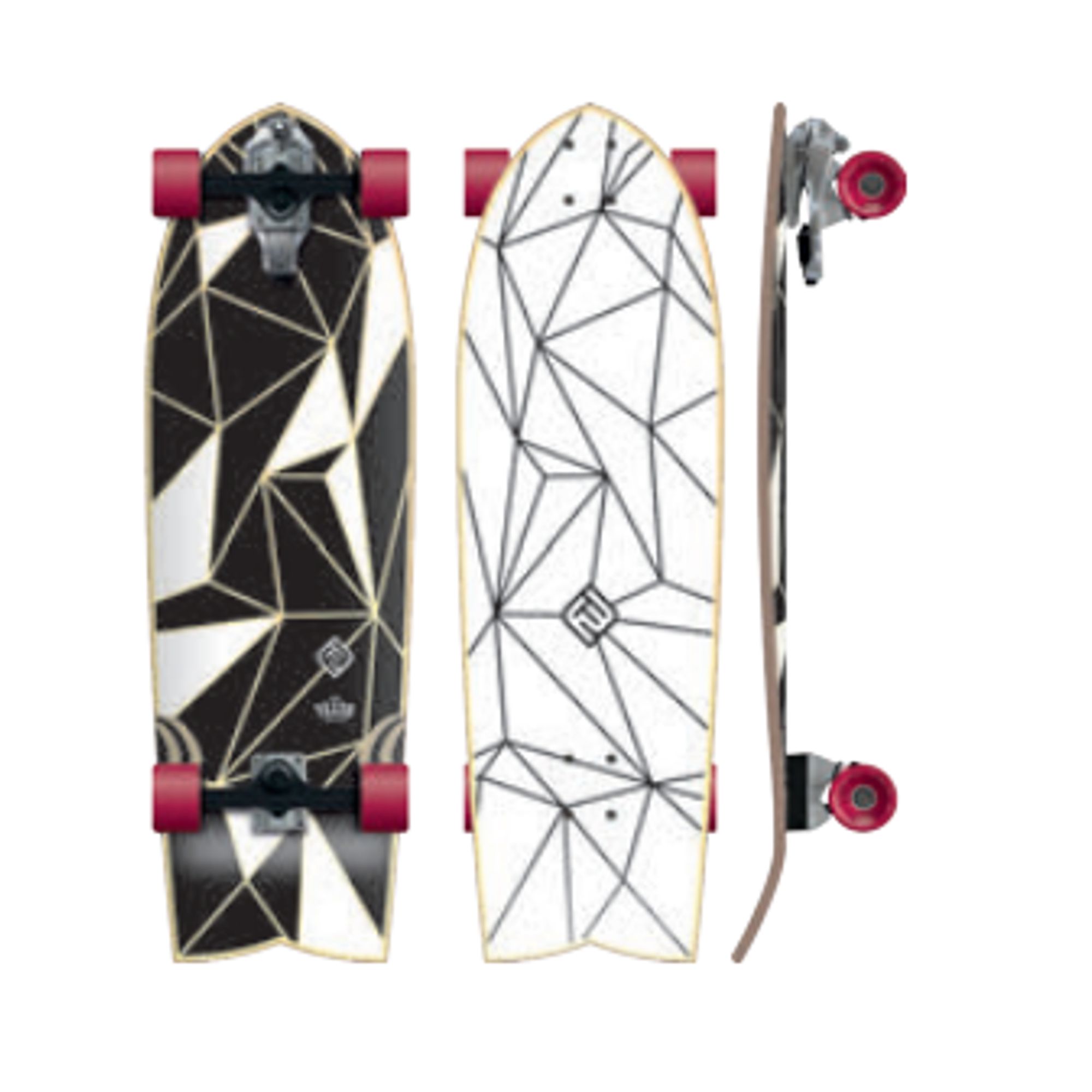 FLYING WHEELS Surf Skateboard 32 Tezzo