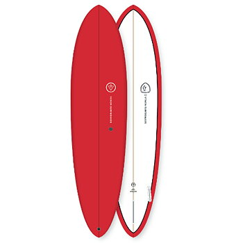 Surfboard VENON 7.2 Egg Pinline Red