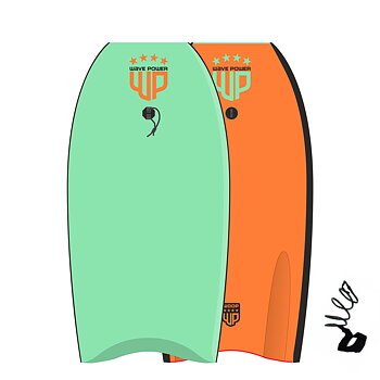 Wave Power Bodyboard Woop 37 Seagreen Tangerine