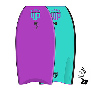 Wave Power Bodyboard Woop 33 Purple Teal