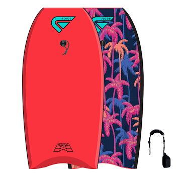 FLOOD Bodyboard Dynamx Stringer 40 Red Palm II