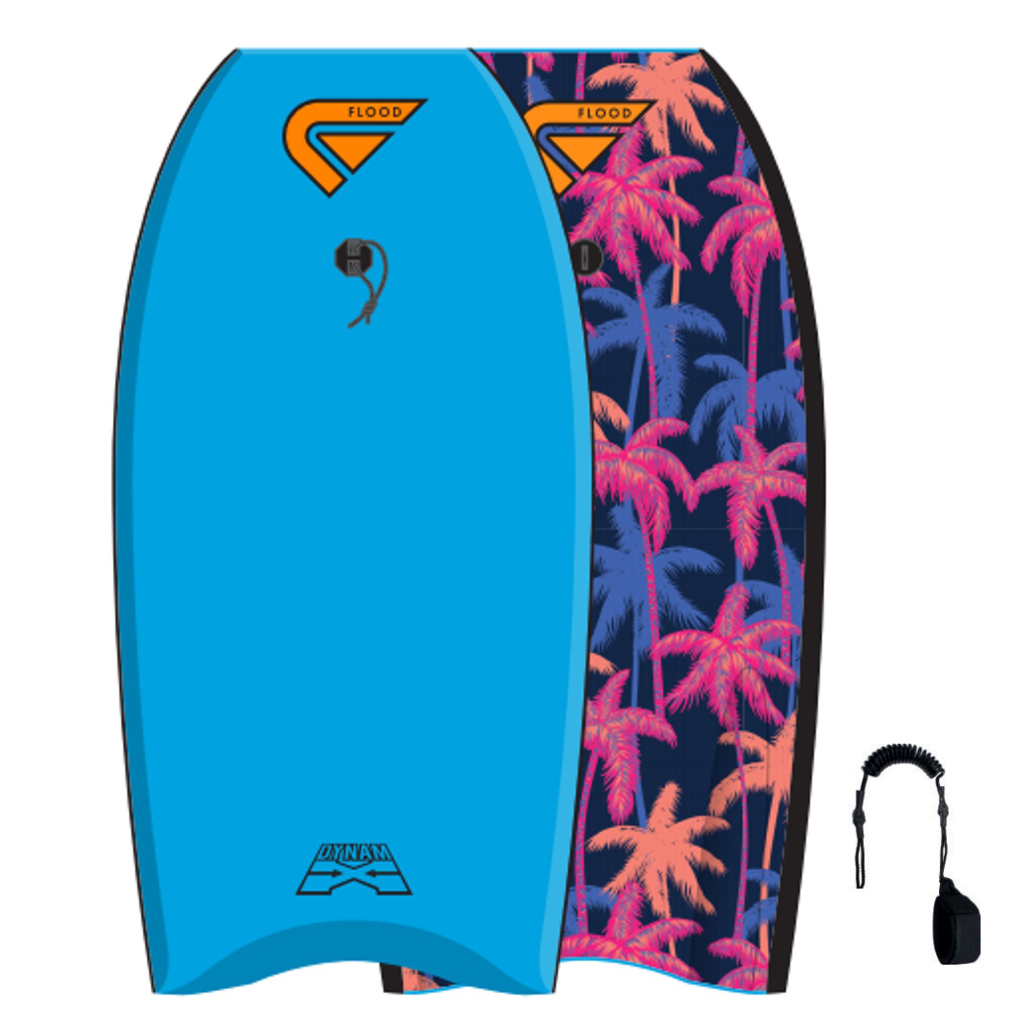 FLOOD Bodyboard Dynamx Stringer 37 Blue Palm II