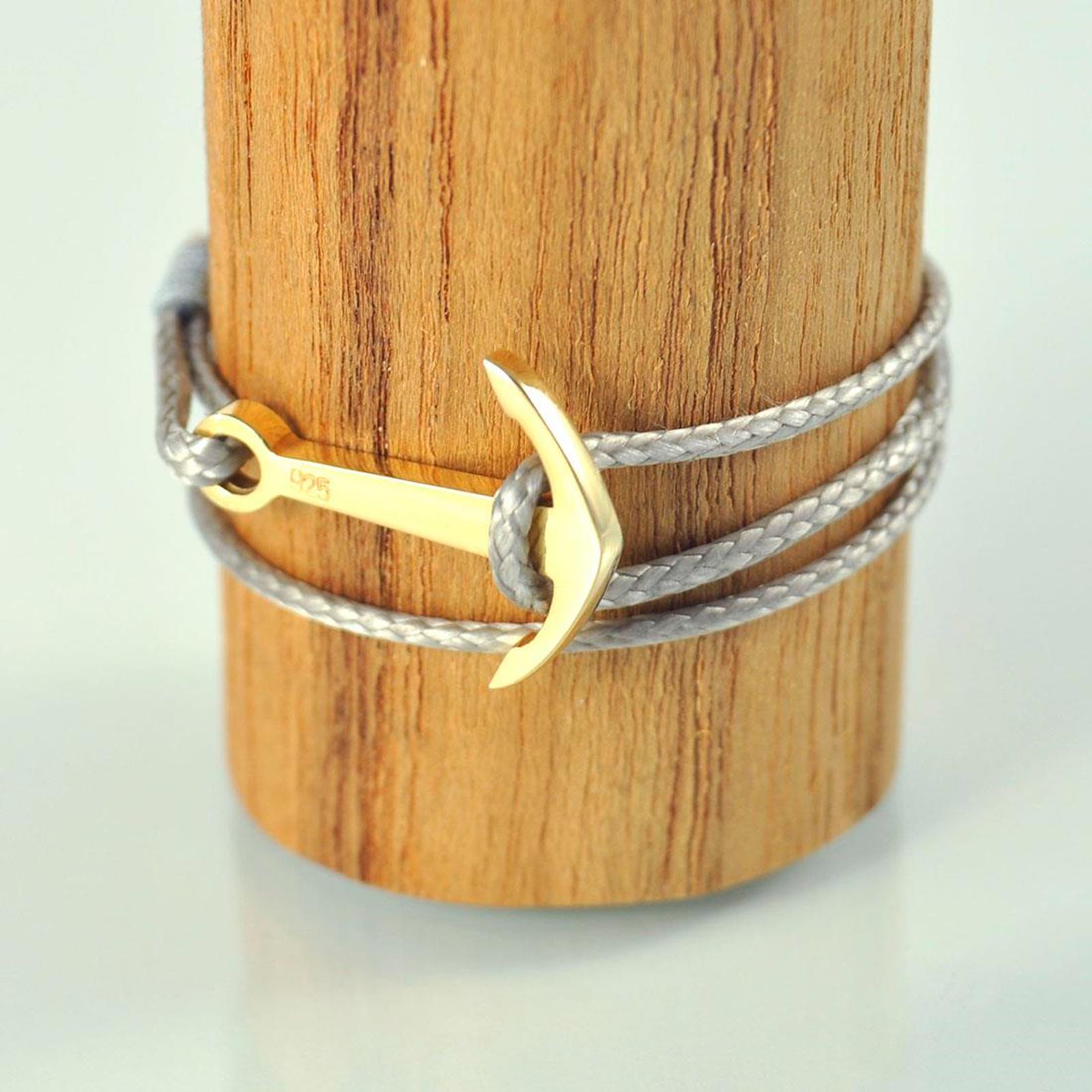 Silver+Surf bracelet  L Ancor Pure gold plated - 2