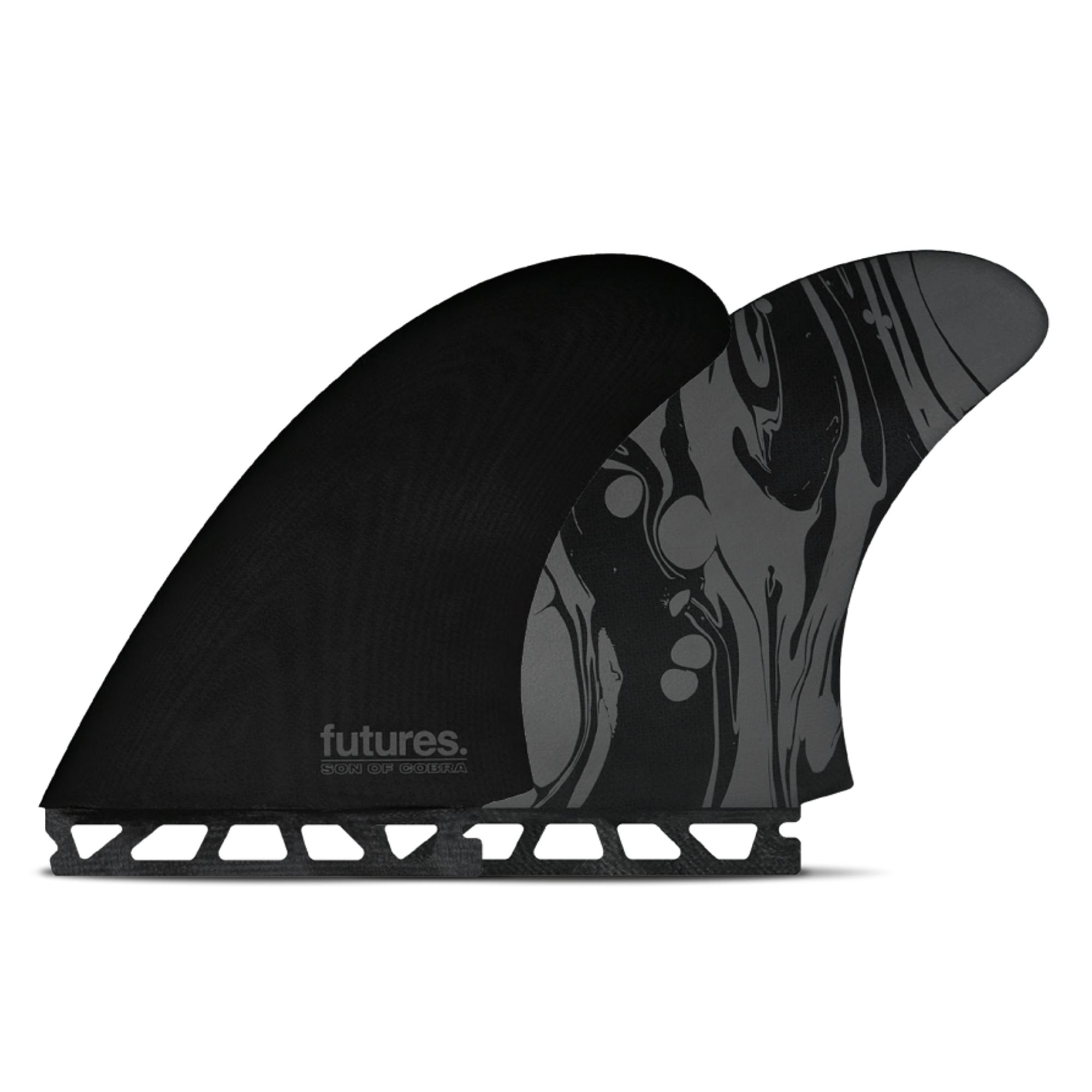FUTURES Fins Twin Set Son of Cobra fiberglas black