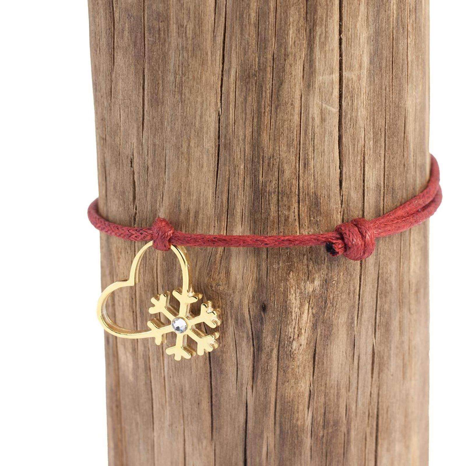 Silver+Surf Jewellery snow love crystal S gold - 2