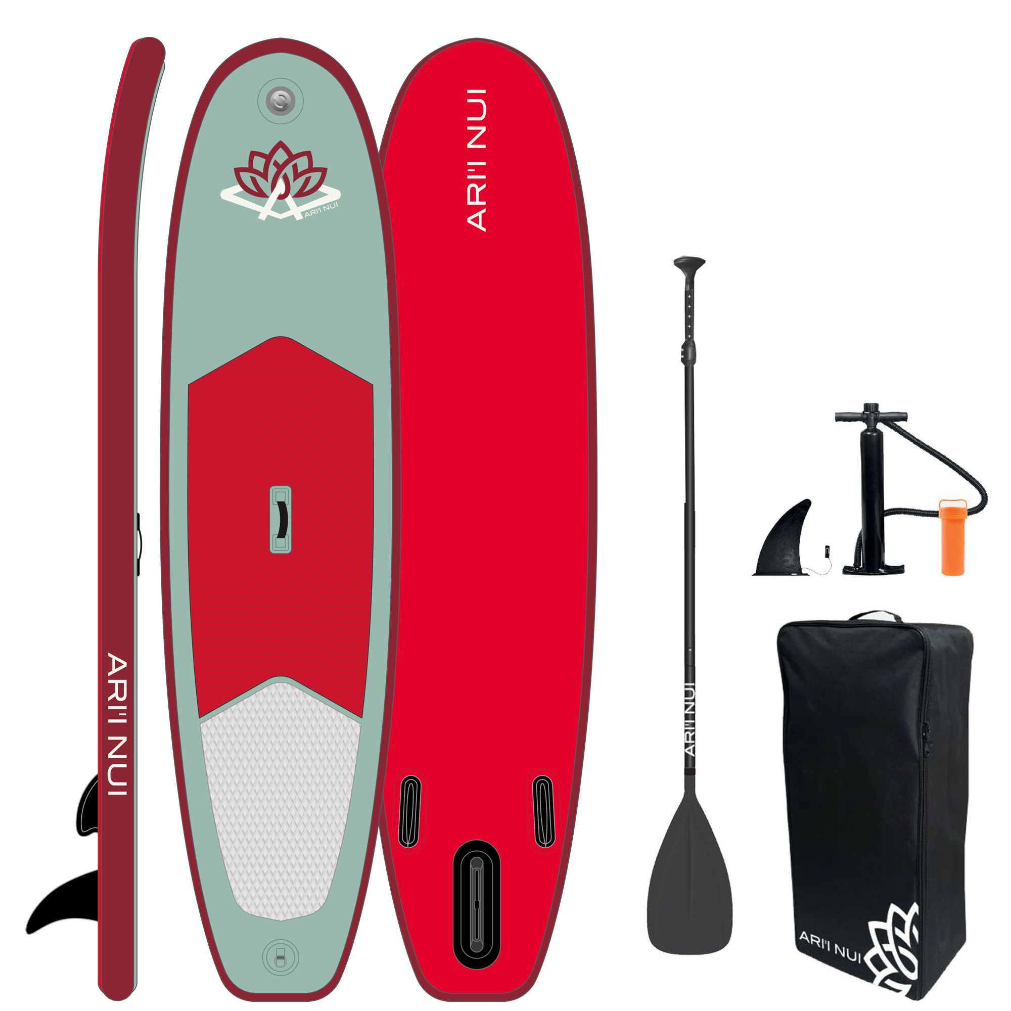 ARIINUI SUP inflatable 10.0 MAHANA Moss Red