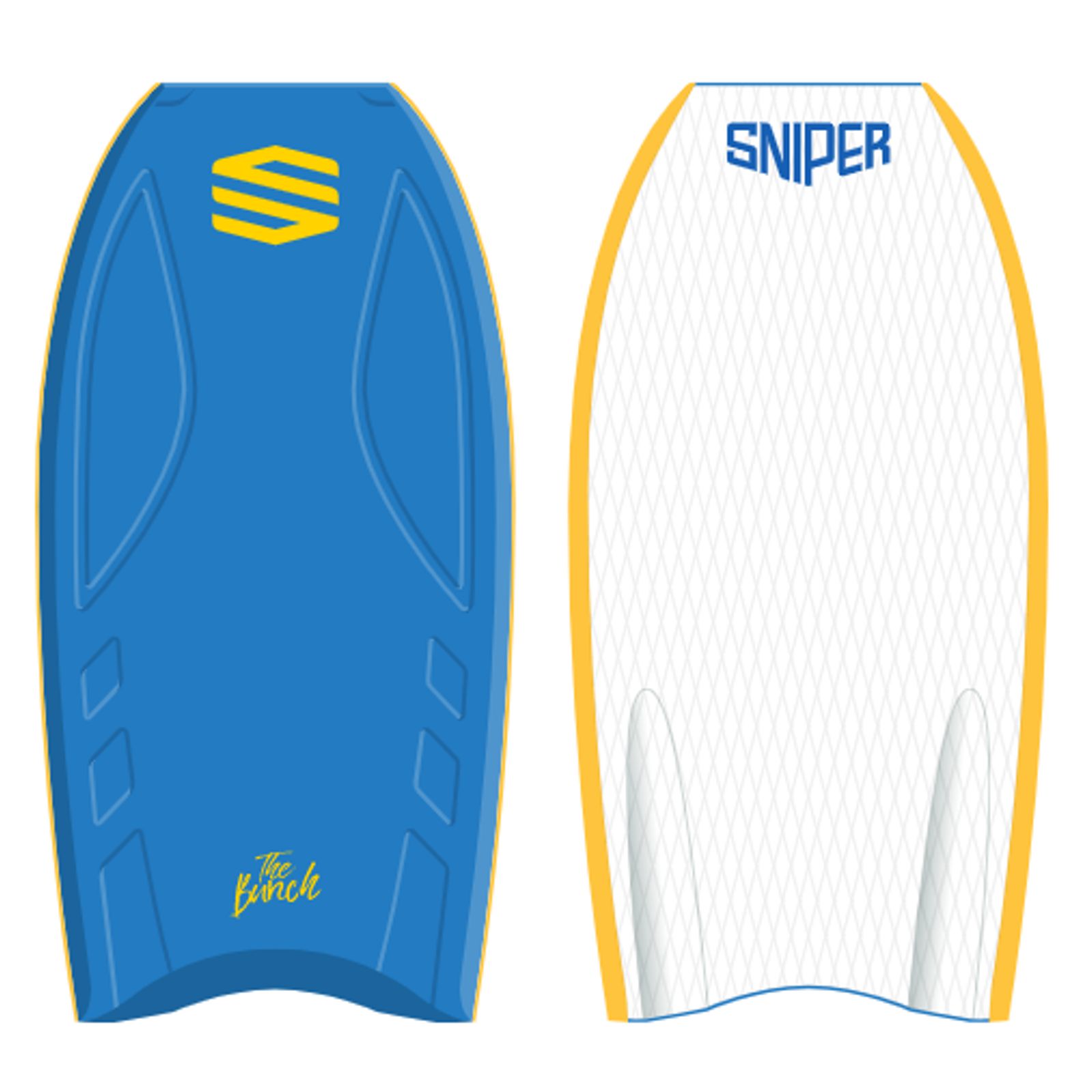 Sniper Bodyboard BunchII EPS Stringer 38 Blå
