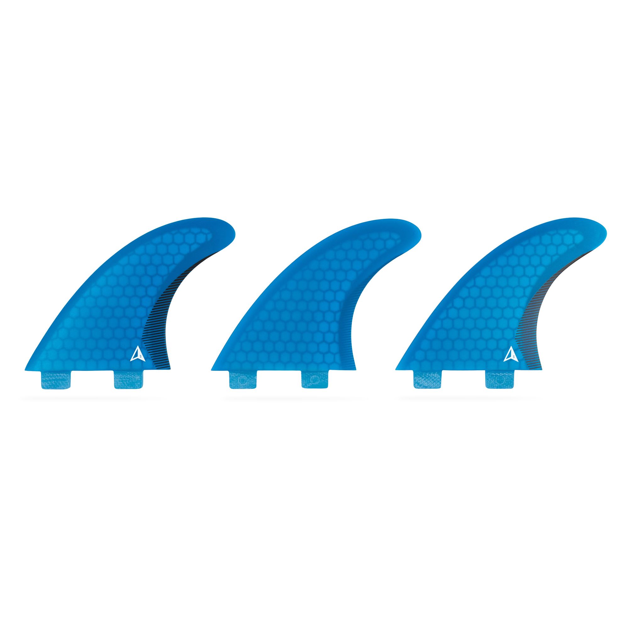 ROAM Thruster Fin Set Performer Small two tab blue