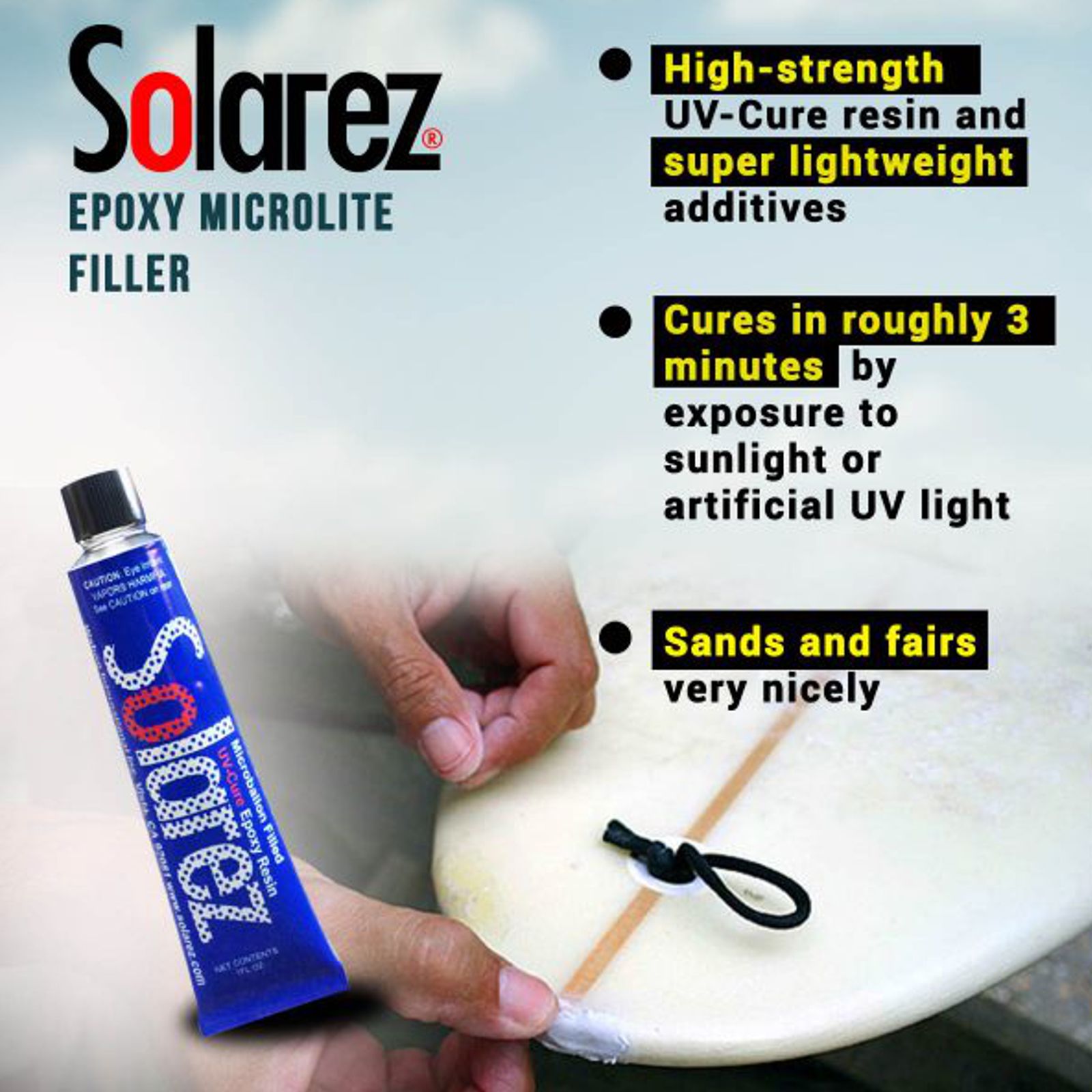 SOLAREZ Microlite Epoxy UV Reparatur Filler 29g - 4
