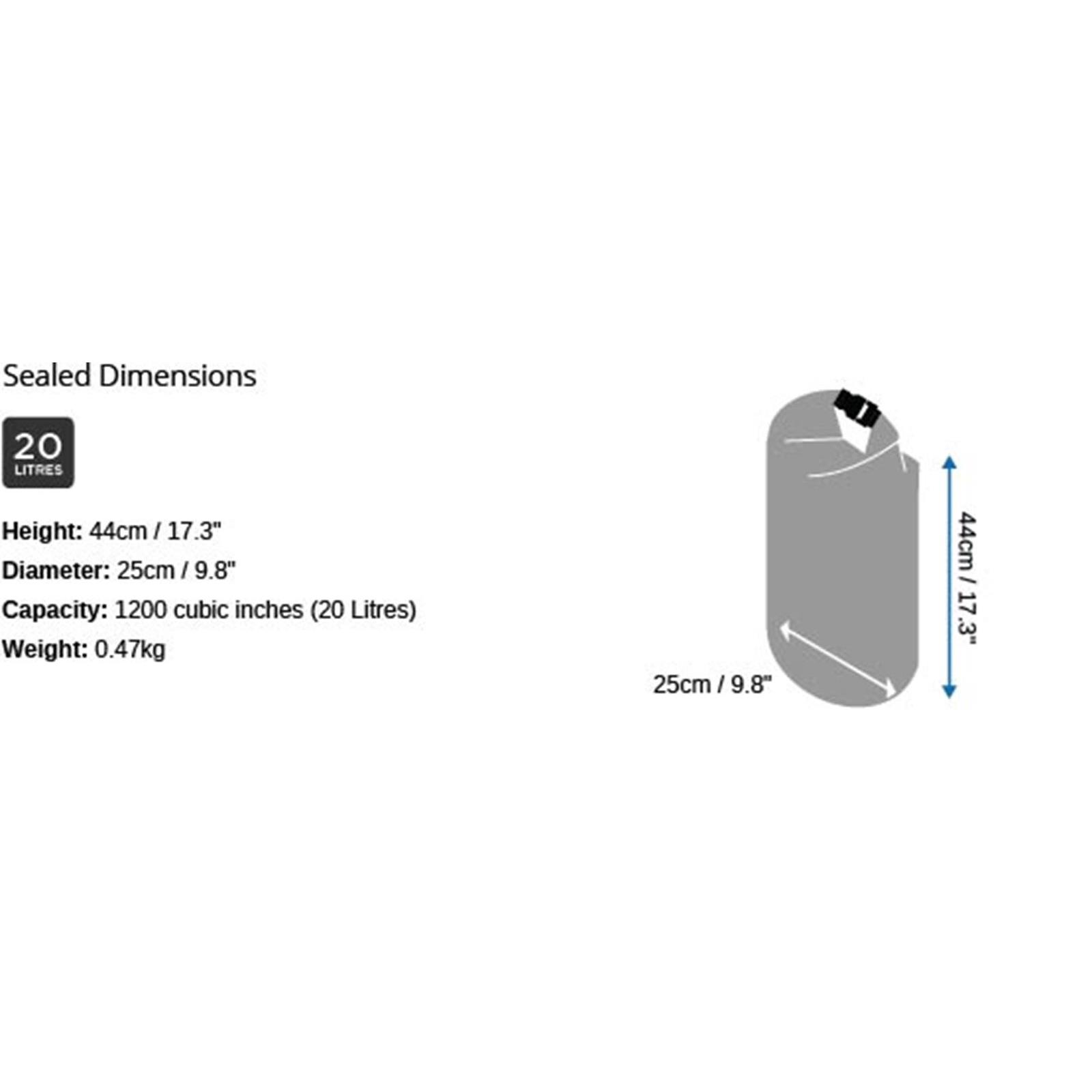 OverBoard Packsäck 20 Liter vit - 6