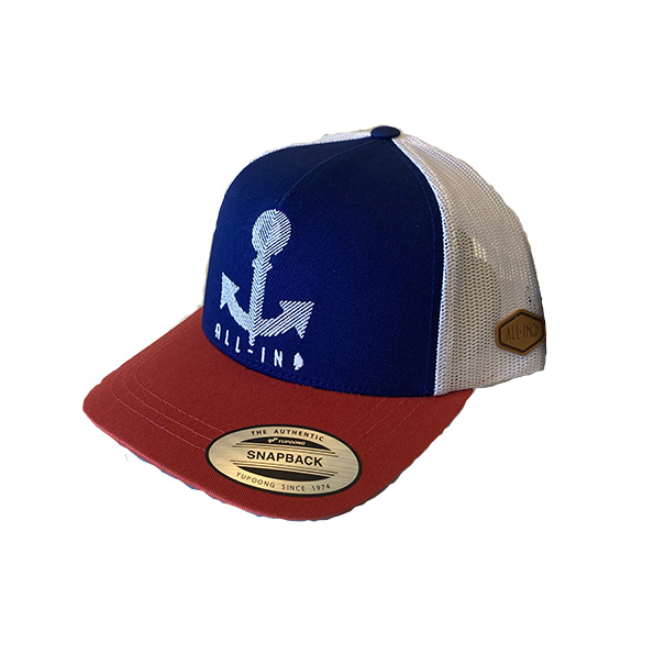 ALL IN - Snapback Trucker hat - Navy Anchor
