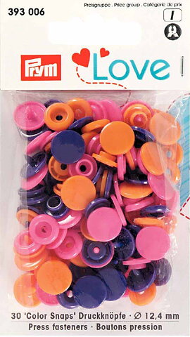 Color Snaps Rosa/Lila/Orange Prym