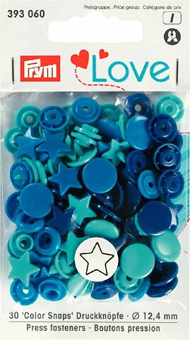 Color Snaps Blåa färger Stjärna Prym LOVE