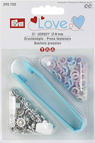 Jersey 8mm tryckknapp Prym LOVE