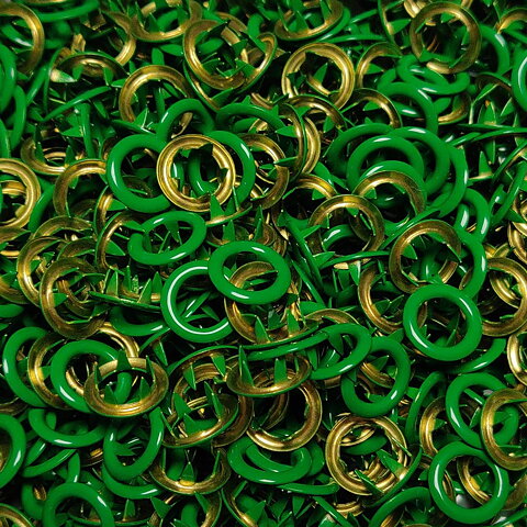 Grön Augusti Ring tryckknapp