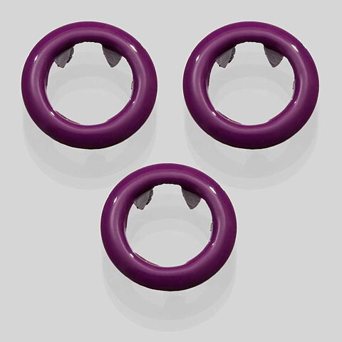 Lila Mörk Ring tryckknapp