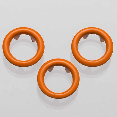 Orange Klar Ring tryckknapp