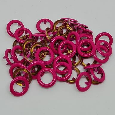Rosa Cerise Ring tryckknapp