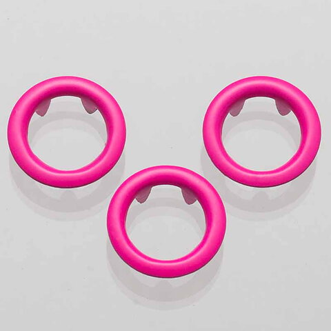 Rosa Neon Ring tryckknapp