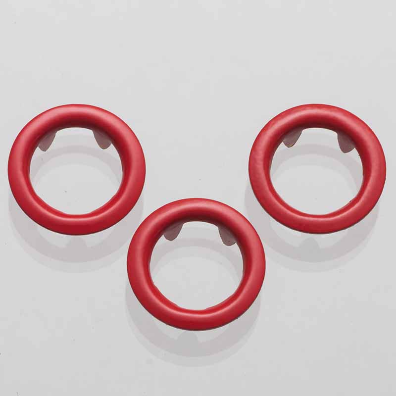 Röd Ring tryckknapp - Knappshoppen