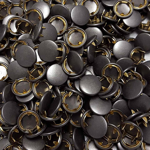 Gunmetal pläterad slät tryckknapp