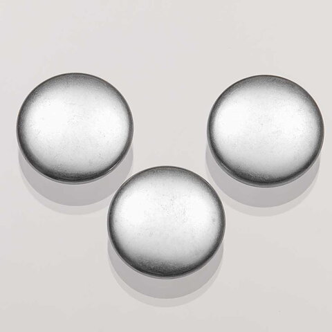 Silver slät tryckknapp