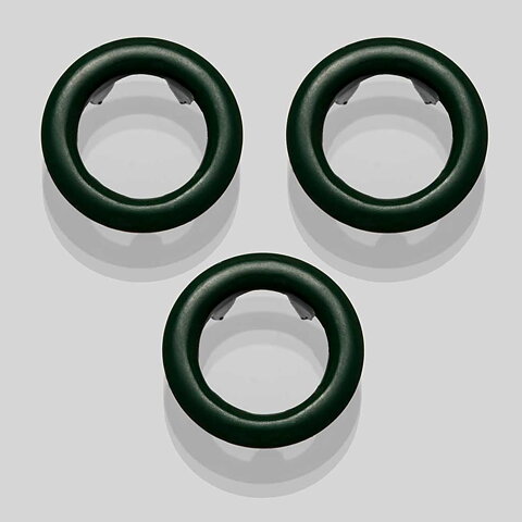 Grön Mossa Ring tryckknapp