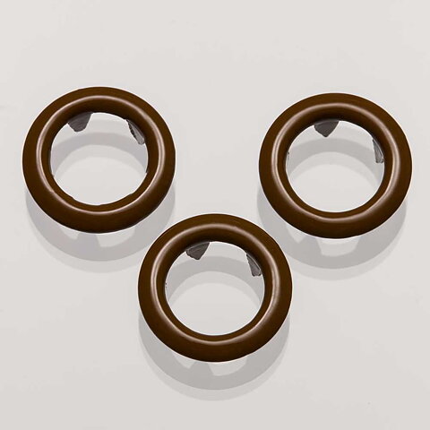 Brun Choklad Ring tryckknapp