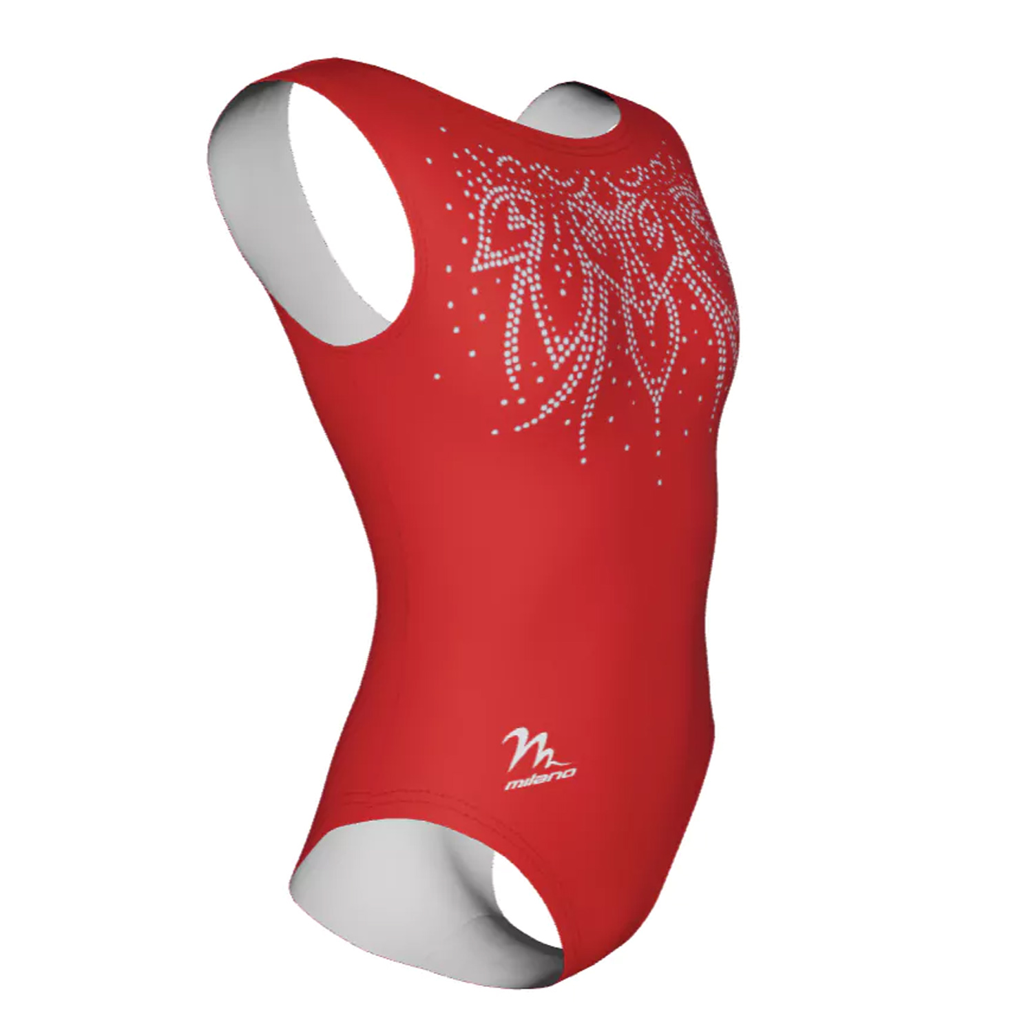 FLORA Gymnastikdräkt i lycra med paljetter - 4
