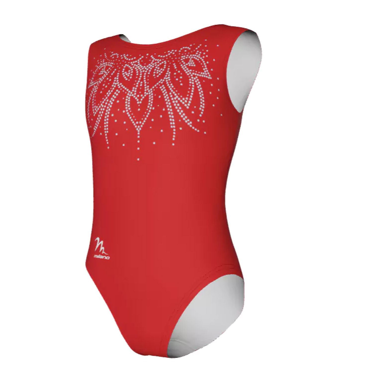 FLORA Gymnastikdräkt i lycra med paljetter - 3