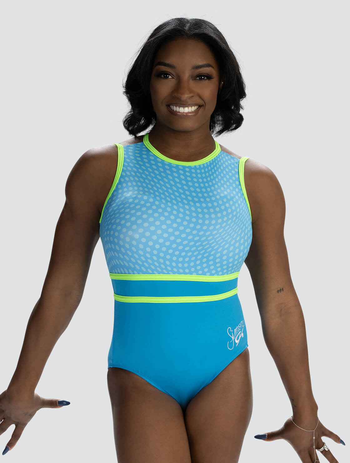 Simone Biles Turquoise Bliss Tank Leotard