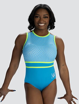 Simone Biles Turquoise Bliss Tank Leotard