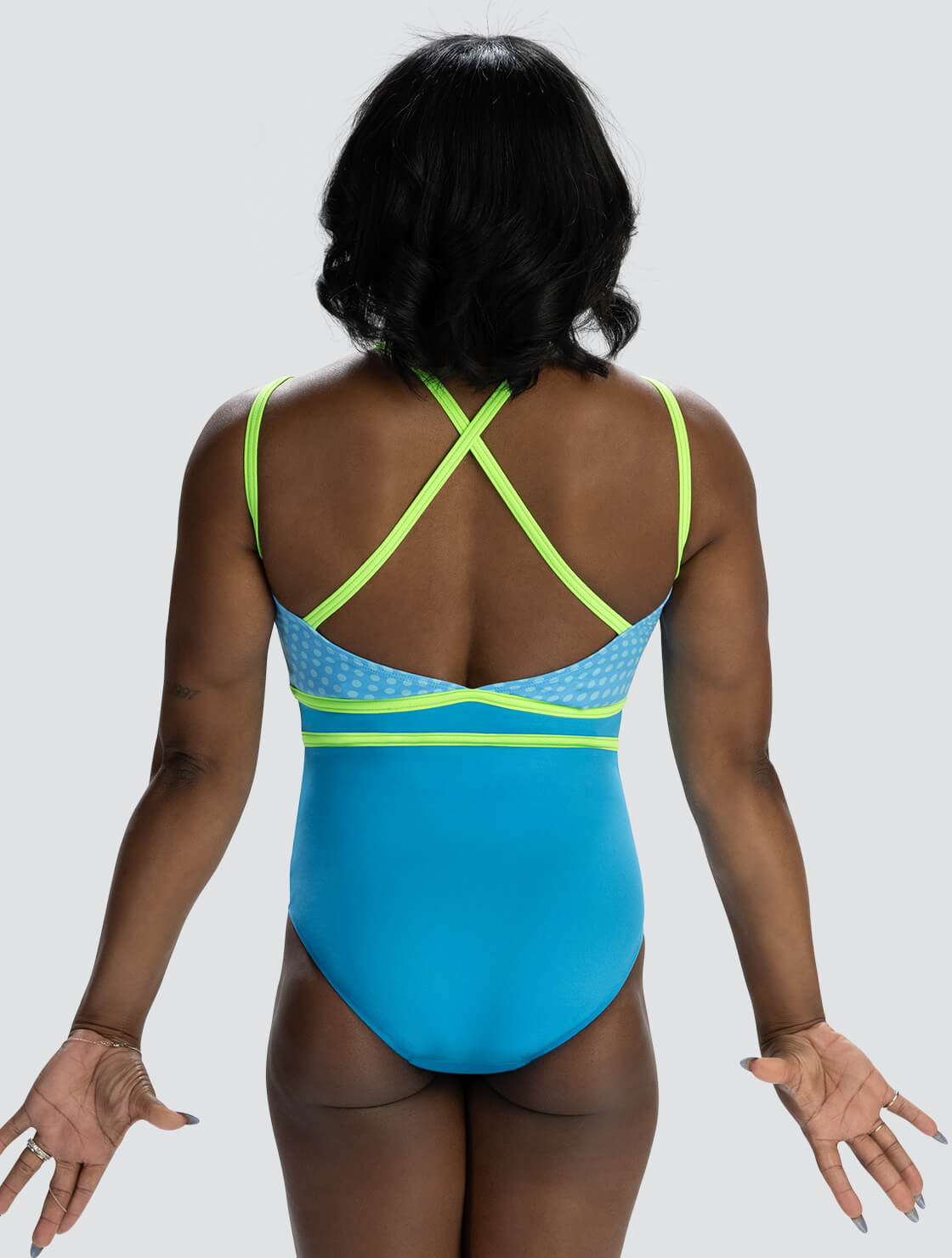 Simone Biles Turquoise Bliss Tank Leotard - 2
