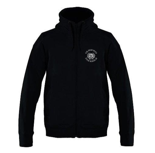 Ziphoodie svart med röda snören, GK Hermes, Junior-/Seniormodell