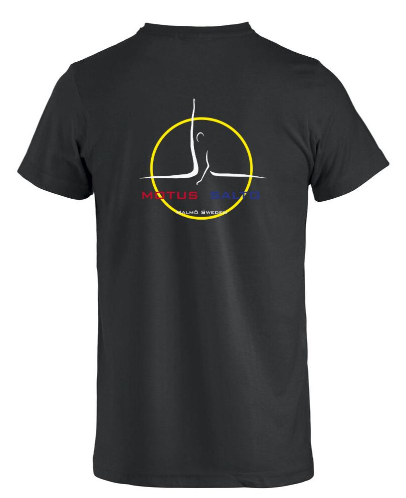 T-shirt i bomull, svart, Junior, GK Motus Salto - 2