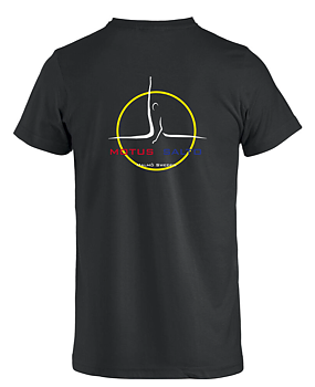 T-shirt i bomull, svart, Junior, GK Motus Salto