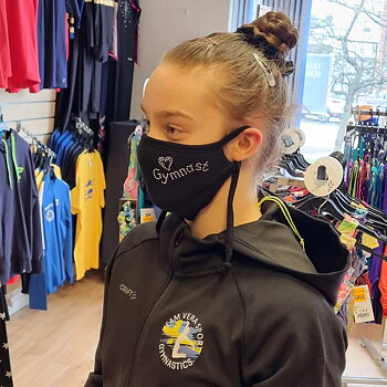 Ansiktsmask "Gymnast" med stenar, 1-pack