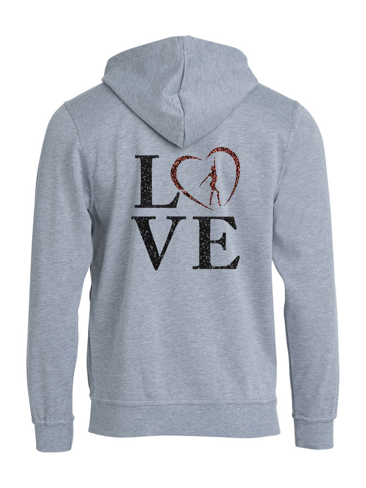 Gymnasthoodie (LOVE) i valfri färg, JR/SR - 13