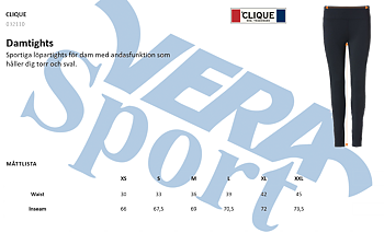 Damtights, bred midja, Stockholm STAR GDK