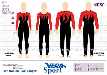 Maxima och Maxwell heldräkt/ catsuit