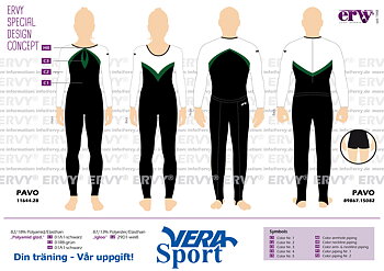 Pavo och Pavo heldräkt/ catsuit