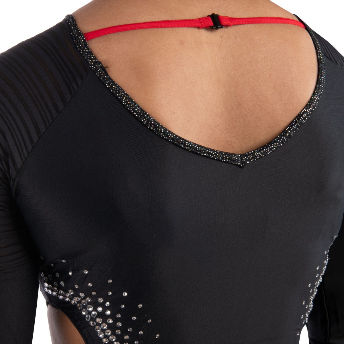 MIRAGE Gymnastikdräkt , lycra, mesh, & glittrigt tyg med stenar - 4