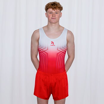 Carbon Fibre Red Mens & Boys Leotard