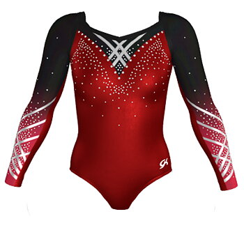 GF Gymnos AG-dräkt senior, glittertyg med diamanter
