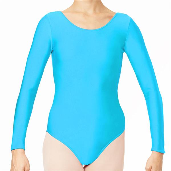 Gymnastikdräkt lång ärm, lycra, finns i flera olika färger - 5