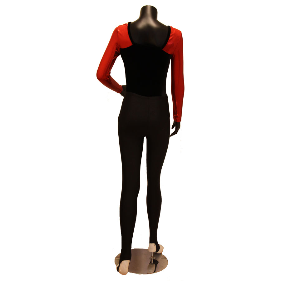 Tights med halvfot i lycra, silicon i midjebandet - 4