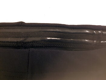 Tights med halvfot i lycra, silicon i midjebandet