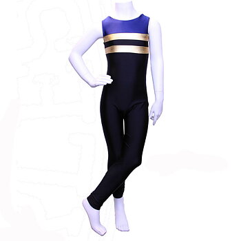 Heldräkt utan ärm, lycra & glittrigt tyg
